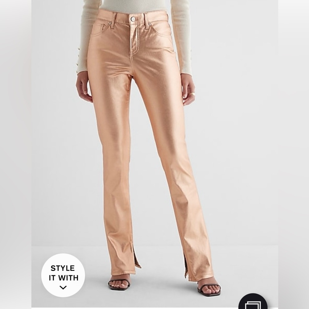 Express Mid rise Metallic Pants